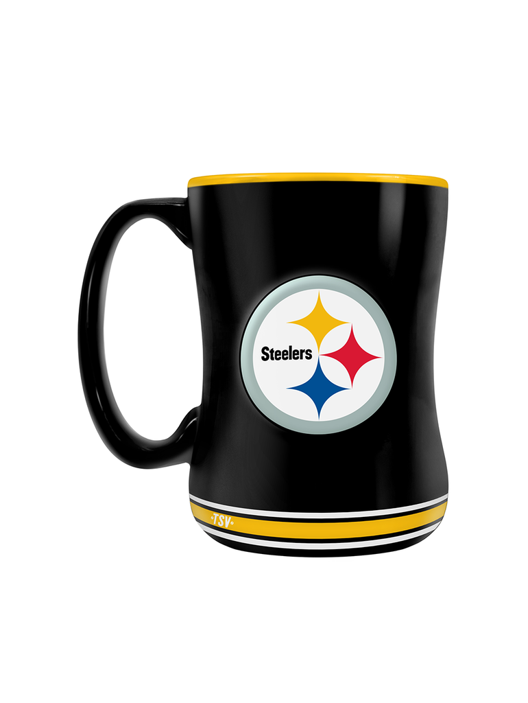 Pittsburgh Steelers Team Crest Sculpted Mug (14 oz)
