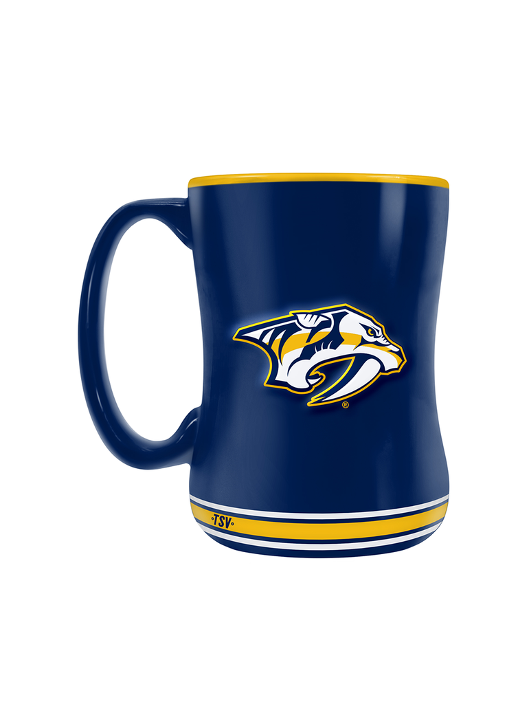Nashville Predators Team Crest Sculpted Mug (14 oz)