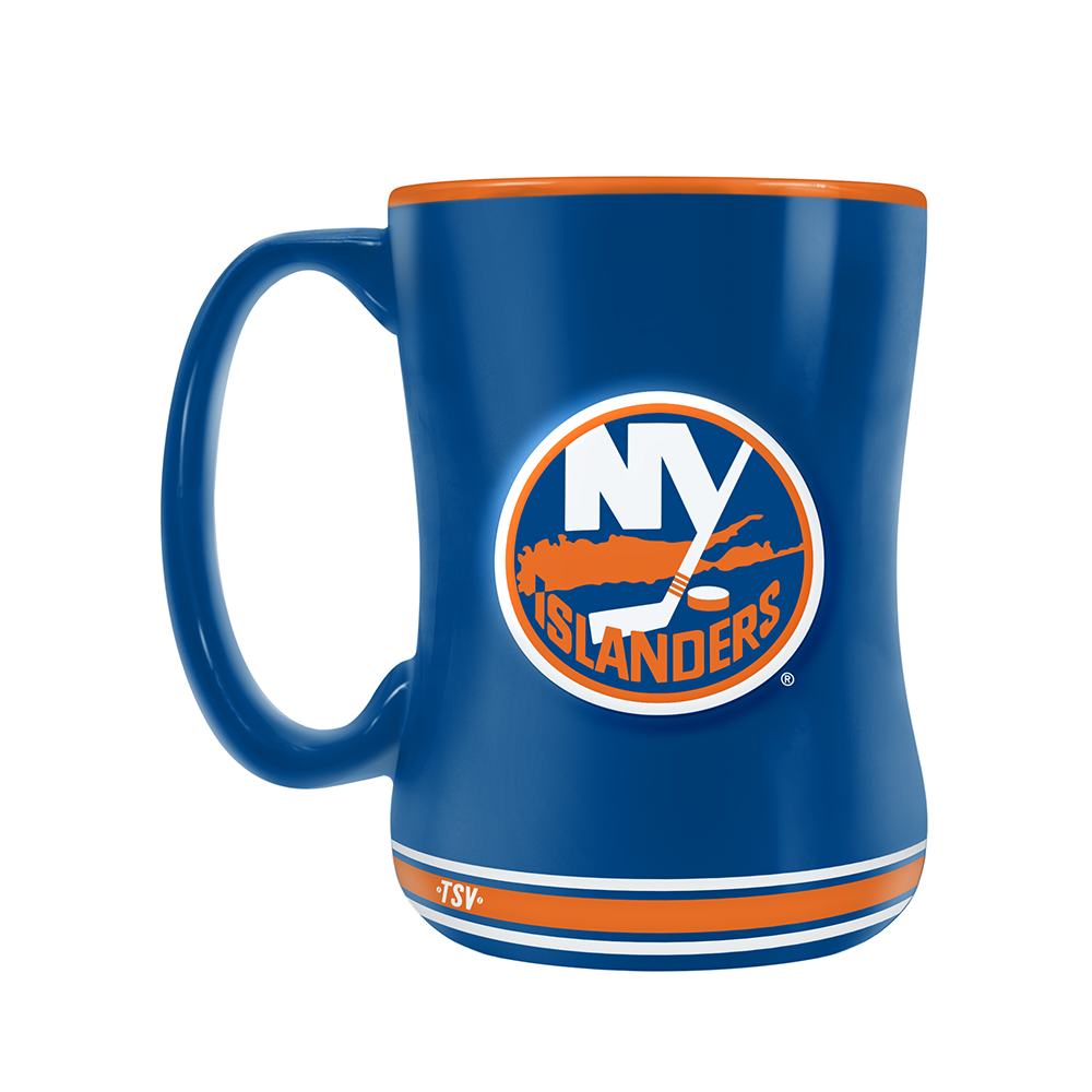 NHL New York Islanders Team Crest Sculpted Mug (14 oz)