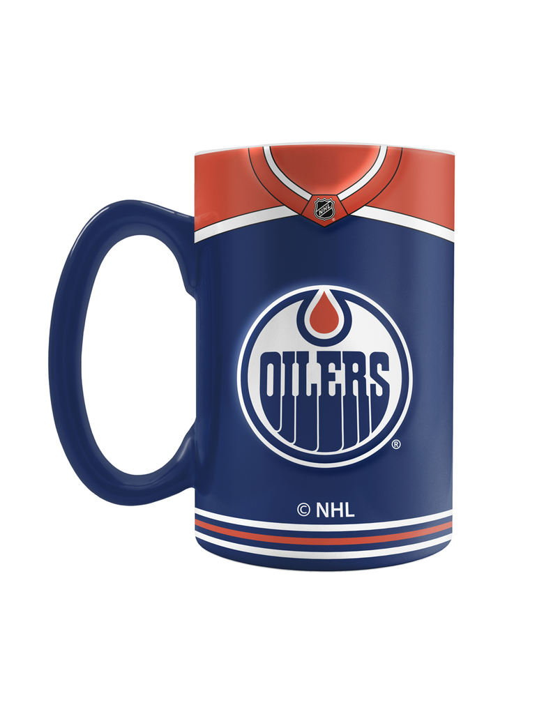 Edmonton Oilers Jersey Style Sculpted Mug (20 oz)