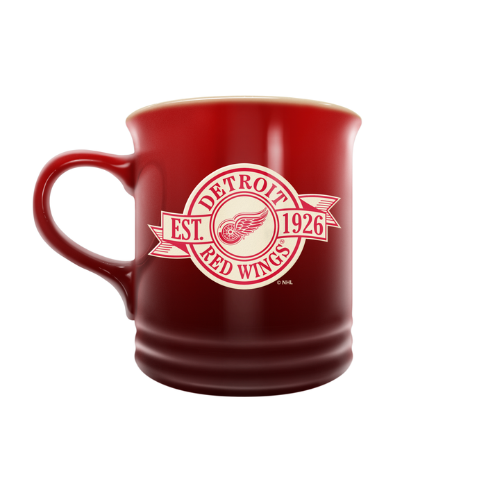 NHL Detroit Red Wings 14 oz Stoneware Mug Banner Design