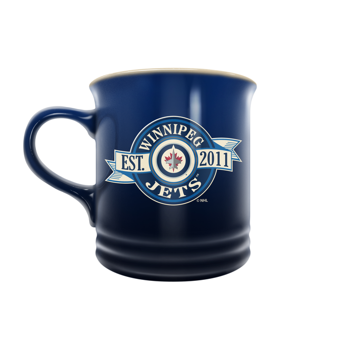 NHL Winnipeg Jets 14 oz Stoneware Mug Banner Design