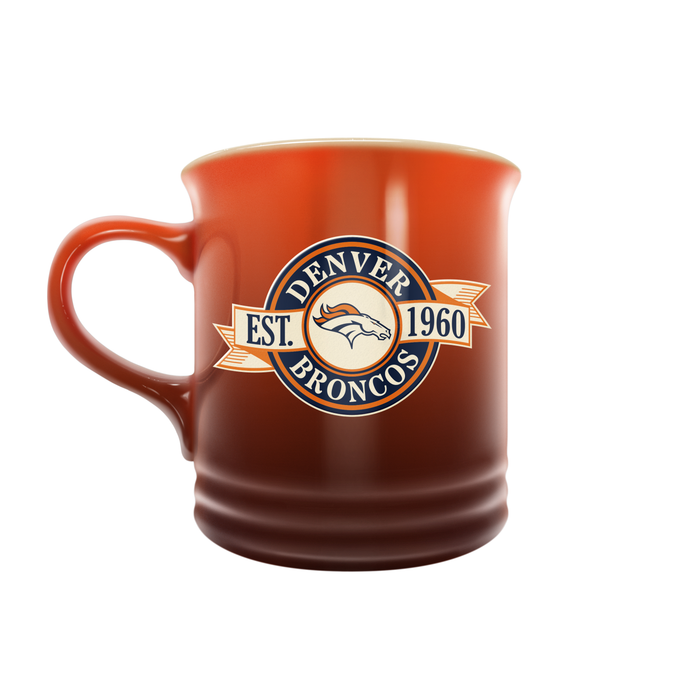 NFL Denver Broncos 14 oz Stoneware Mug Banner Design