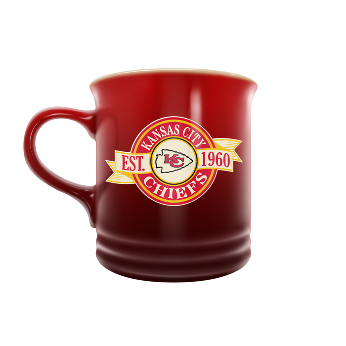 NFL Kansas City Chiefs 14 oz Stoneware Mug Banner Design