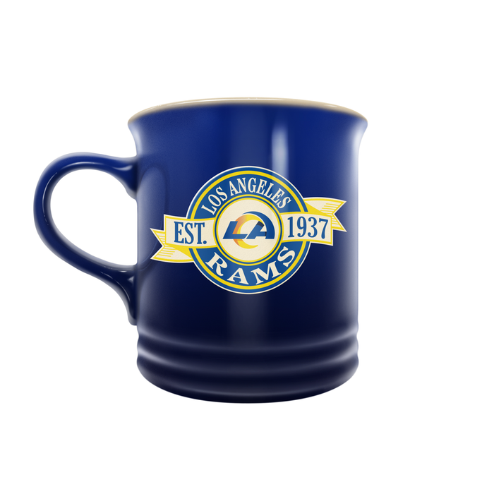 NFL LA Rams 14 oz Stoneware Mug Banner Design