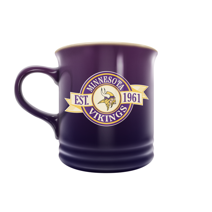 NFL Minnesota Vikings 14 oz Stoneware Mug Banner Design