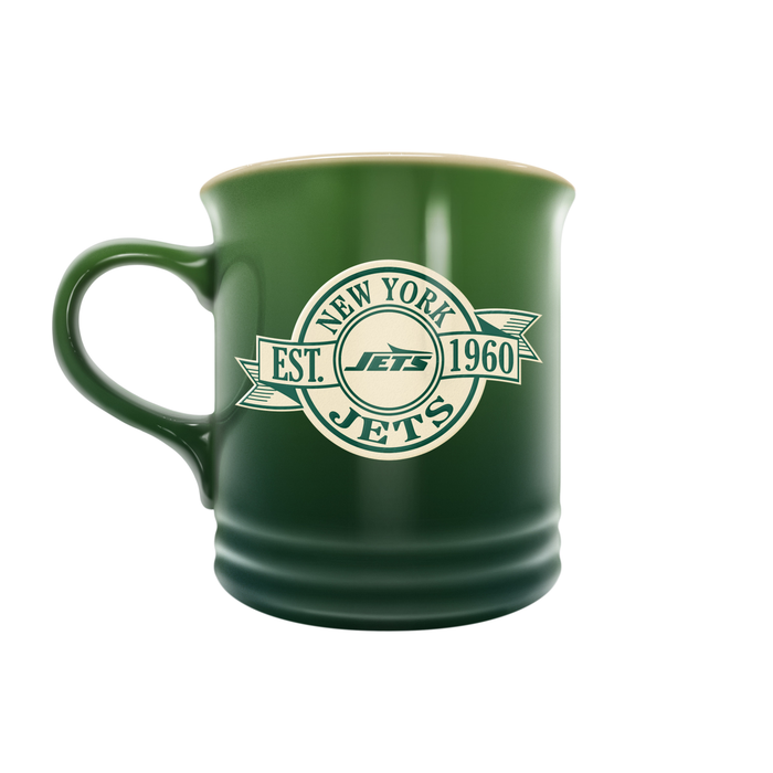 NFL New York Jets 14 oz Stoneware Mug Banner Design