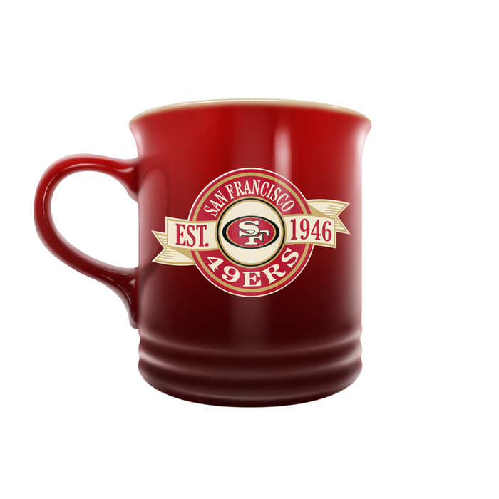 NFL San Francisco 49ers 14 oz Stoneware Mug Banner Design