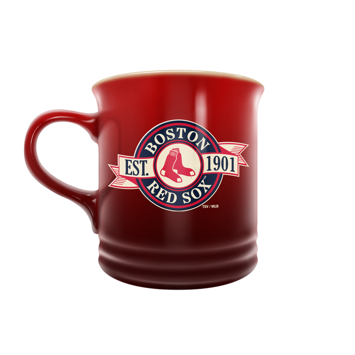 MLB Boston Red Sox 14 oz Stoneware Mug Banner Design