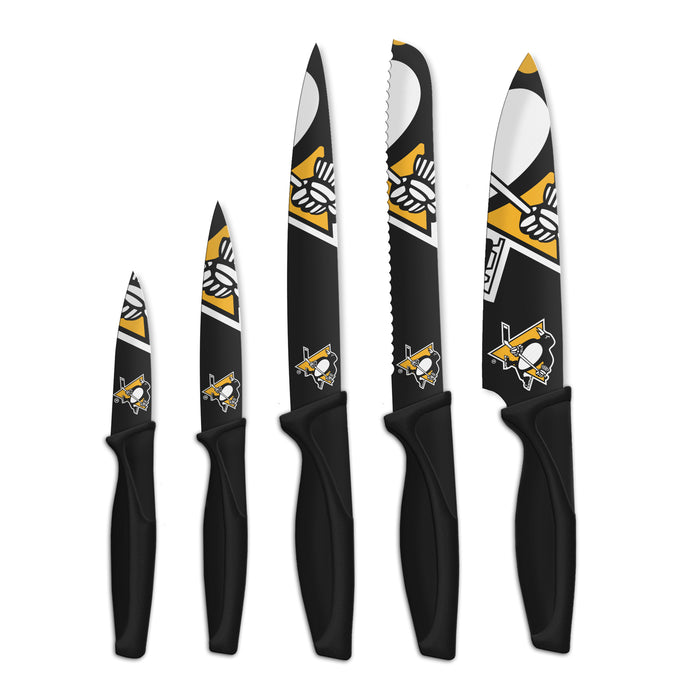 NHL Pittsburgh Penguins 5-pc Kitchen Knives