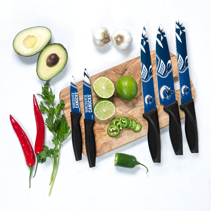 NHL Vancouver Canucks  5-pc Kitchen Knives