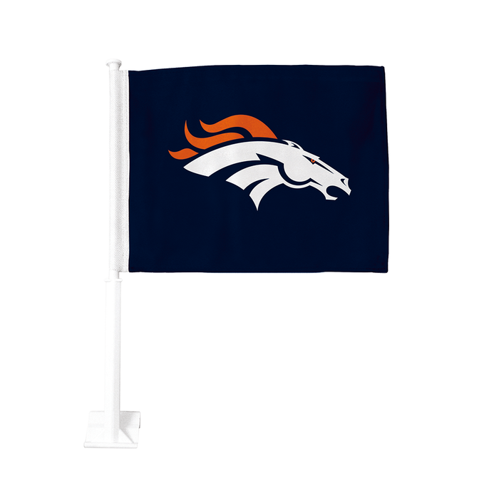 NFL Denver Broncos Double-Sided 11x15 Car Flag