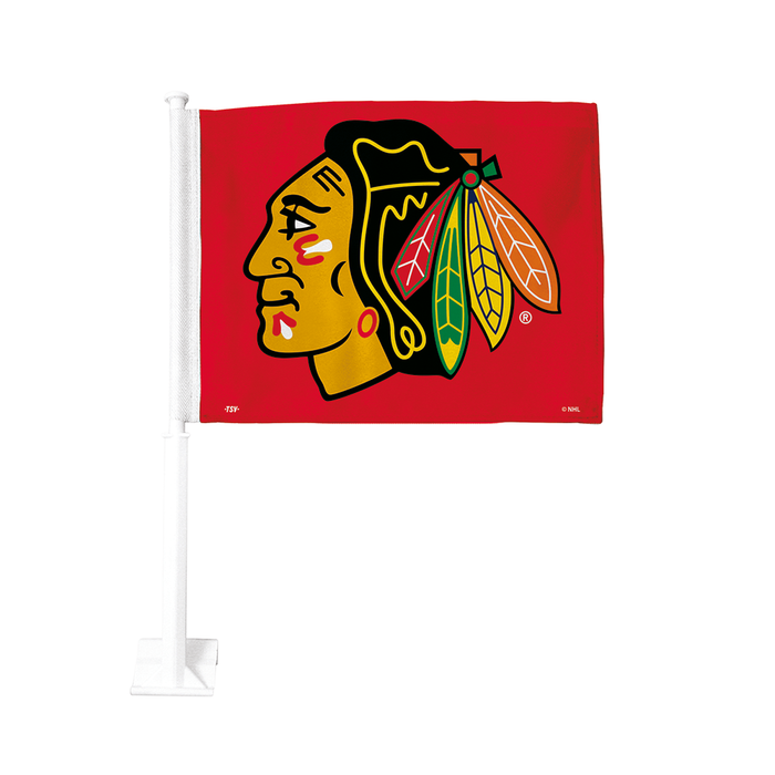 NHL Chicago Blackhawks Double-Sided 11x15 Car Flag