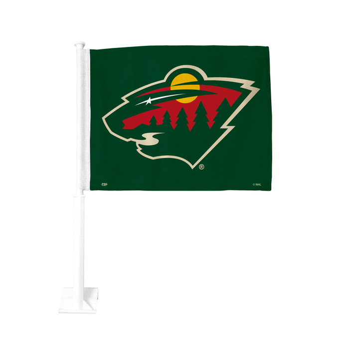 NHL Minnesota Wild Double-Sided 11x15 Car Flag