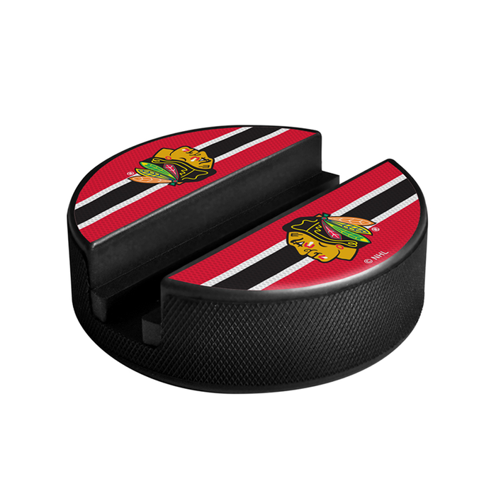 NHL Chicago Blackhawks Hockey Puck Media Device Holder