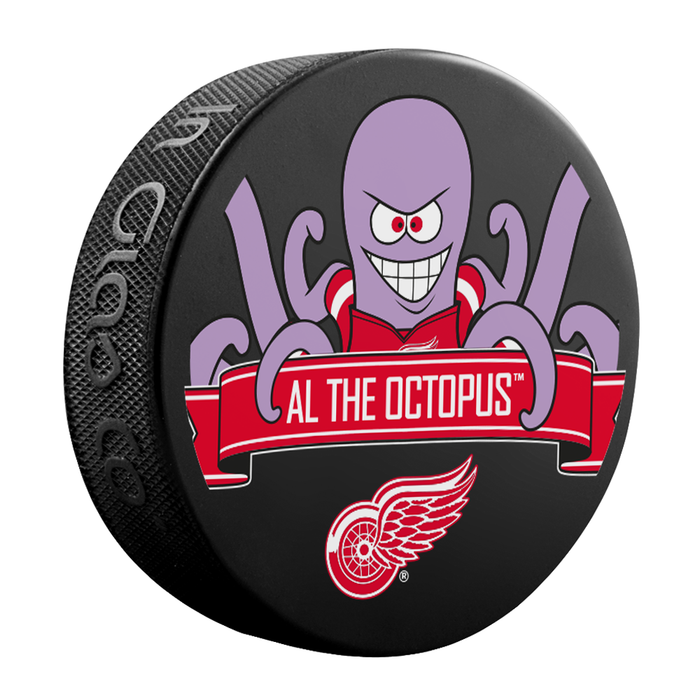 NHL Detroit Red Wings Mascot Souvenir Hockey Puck