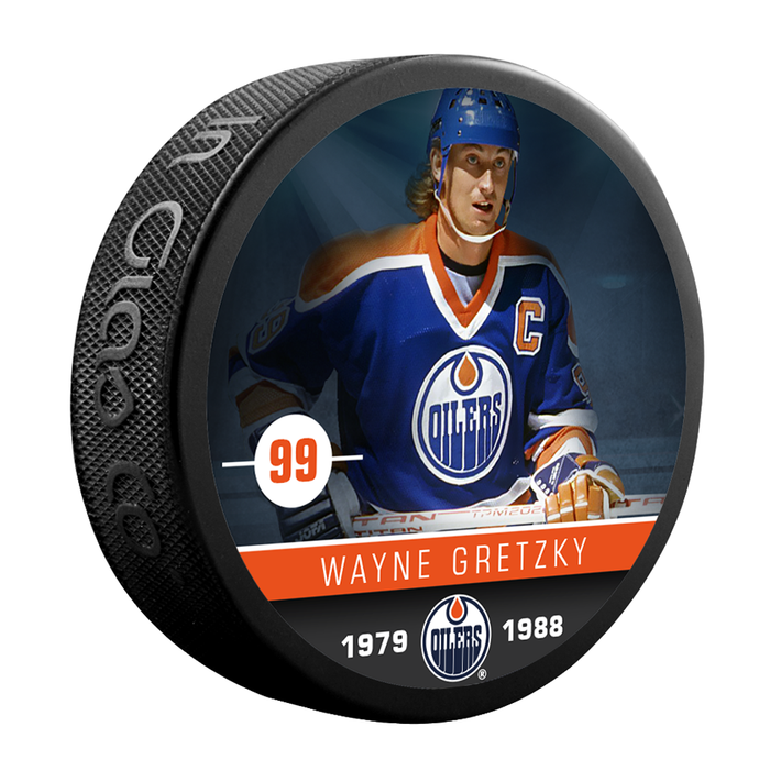 NHLAA Alumni Wayne Gretzky Edmonton Oilers Souvenir Collector Hockey Puck