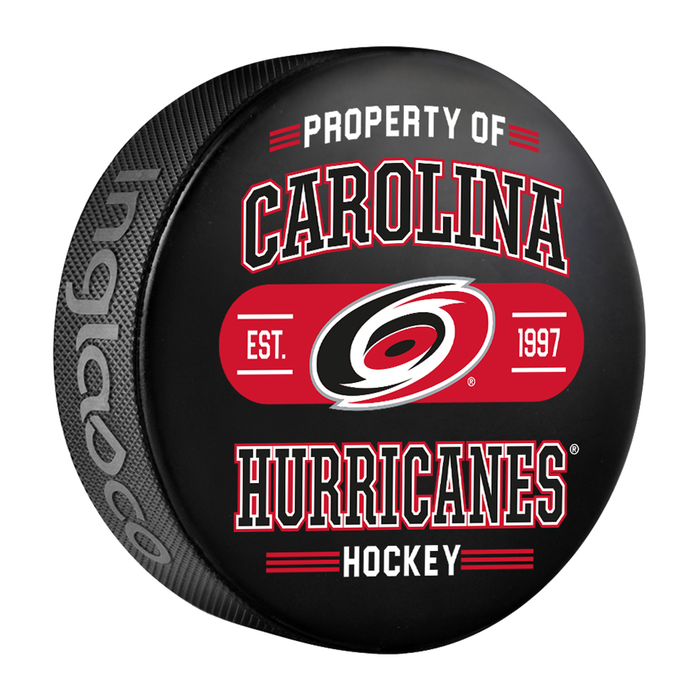 NHL Carolina Hurricanes Property Of Souvenir Collector Hockey Puck