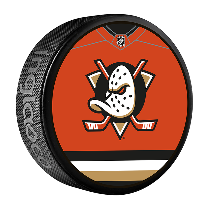 NHL Anaheim Ducks Jersey Design Souvenir Collector Hockey Puck
