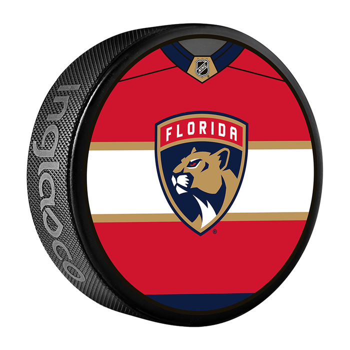 NHL Florida Panthers Jersey Design Souvenir Collector Hockey Puck