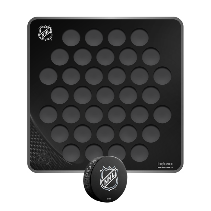 NHL Hockey Puck Presentation Wall Plaque. Proudly Display Your NHL Puck Collection. Includes One NHL Shield Classic Souvenir Collector Hockey Puck.