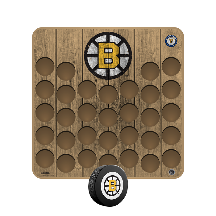 NHL Vintage Boston Bruins Hockey Puck Wall Plaque