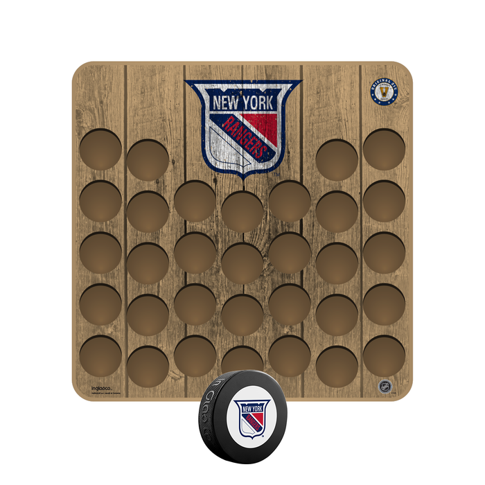 NHL Vintage New York Rangers Hockey Puck Wall Plaque