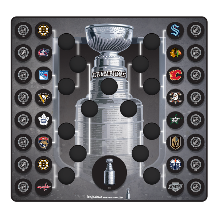 NHL Official Stanley Cup Bracket Mini Puck Wall Plaque