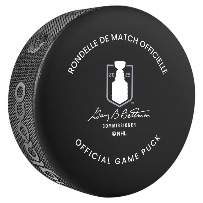 NHL Florida Panthers 2025 Official Playoffs Round 3 Game Puck Design In Cube
