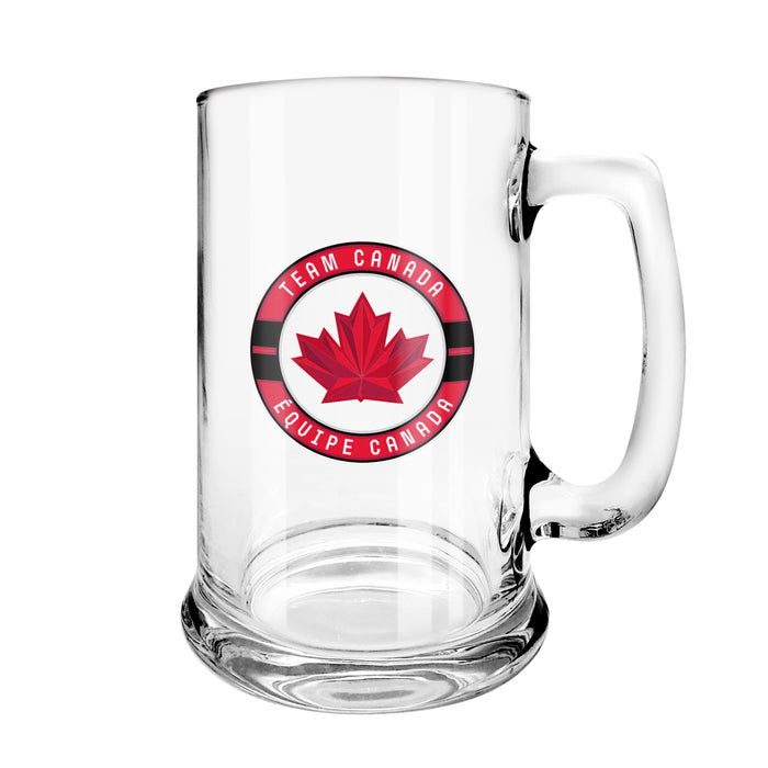 Hockey Canada 2026 Olympic Games Beer Stein Glass 18 Oz