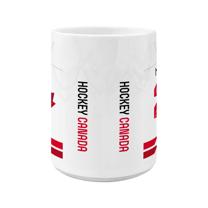 Hockey Canada 2026 Ceramic Mug Sublimated 15 Oz  Home Jersey Nathan Mackinnon