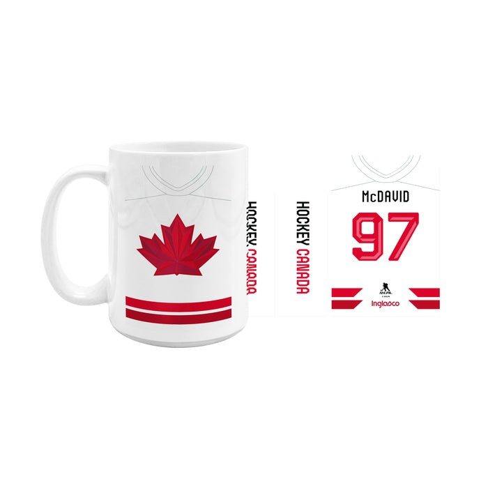 Hockey Canada 2026 Ceramic Mug Sublimated 15 Oz  Home Jersey Connor Mcdavid