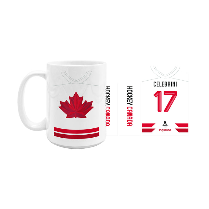 Hockey Canada 2026 Ceramic Mug Sublimated 15 Oz  Home Jersey Macklin Celebrini