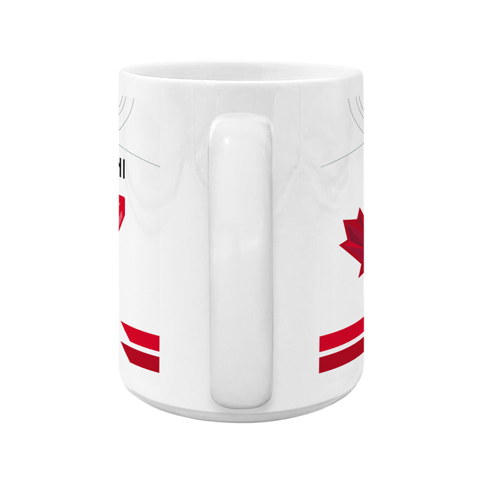 Hockey Canada 2026 Ceramic Mug Sublimated 15 Oz  Home Jersey Macklin Celebrini