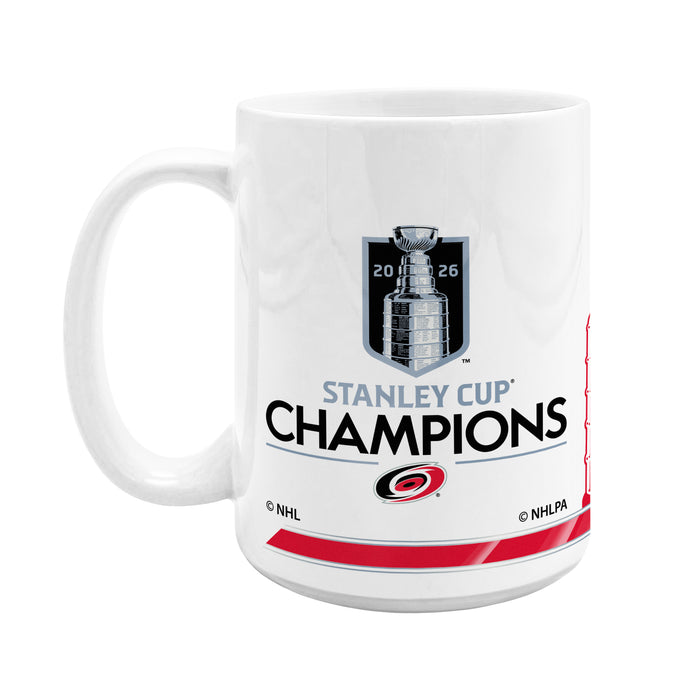 NHL Stanley Cup Champs 2026 15 Oz Sublimated Coffee Mug - Roster Carolina Hurricanes