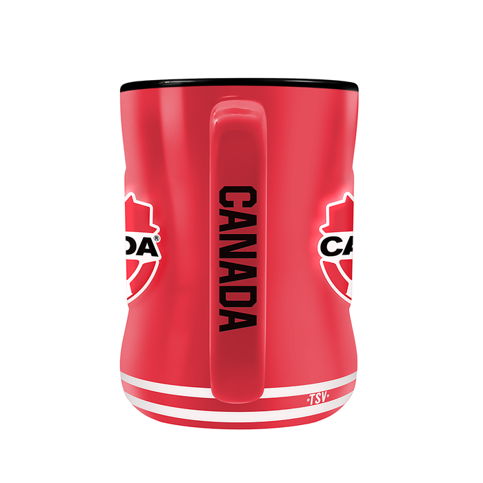 Canada Soccer Team Crest Sculpted Mug (14 oz)