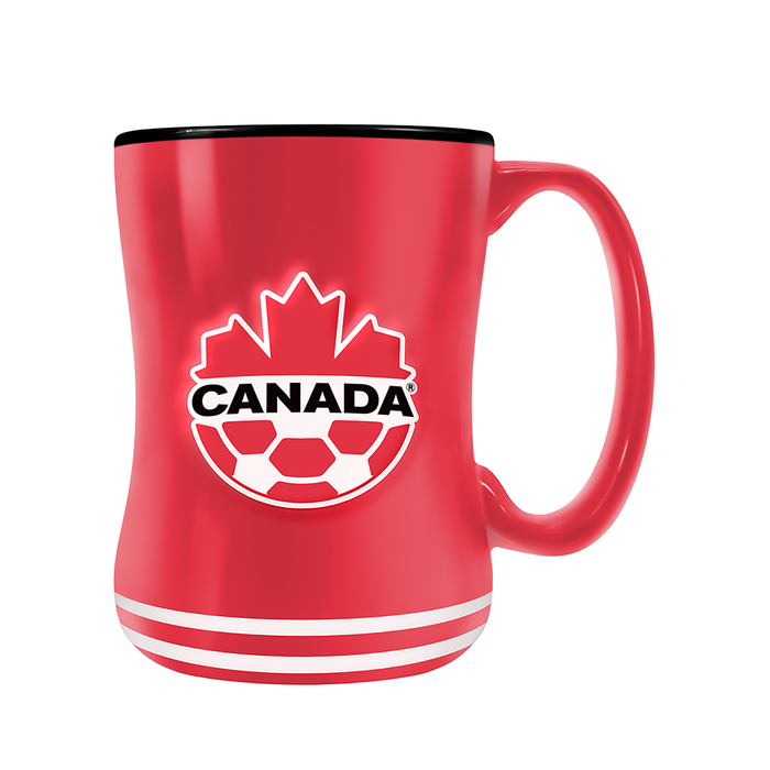 Canada Soccer Team Crest Sculpted Mug (14 oz)