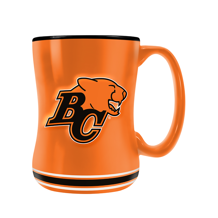 BC Lions Team Crest Sculpted Mug (14 oz)