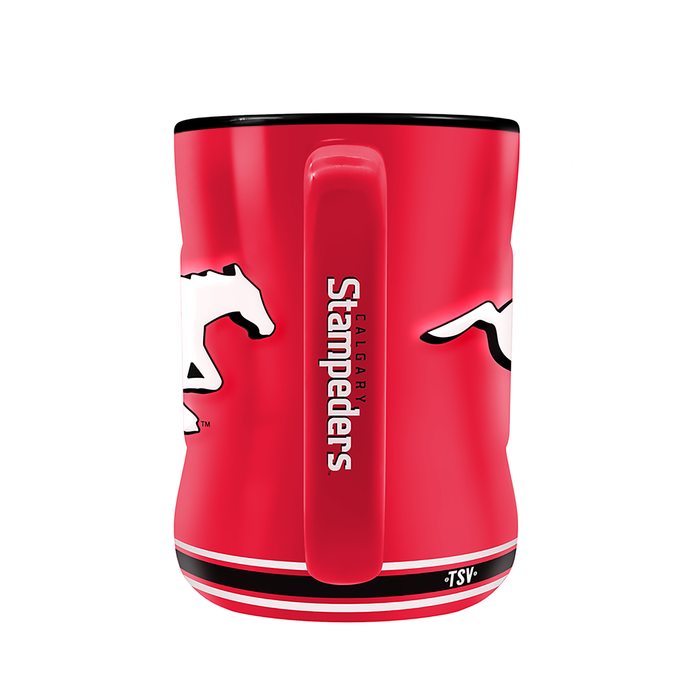 Calgary Stampeders Team Crest Sculpted Mug (14 oz)