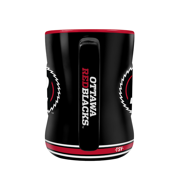 Ottawa Redblacks Team Crest Sculpted Mug (14 oz)