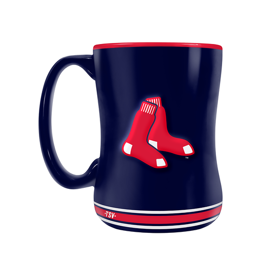 Boston Red Sox Team Crest Sculpted Mug (14 oz)