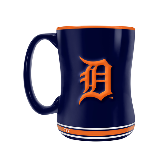 Detroit Tigers Team Crest Sculpted Mug (14 oz)
