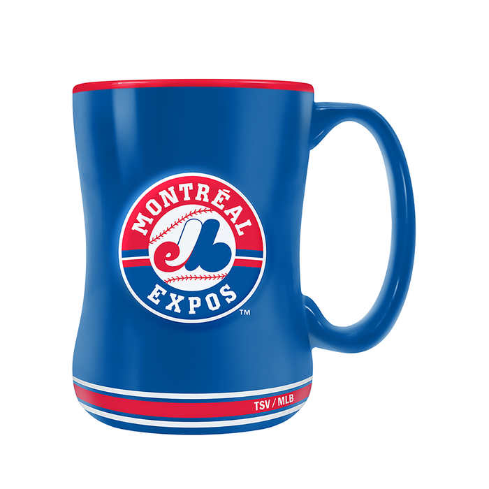 MLB Montreal Expos Team Crest Sculpted Mug (14 oz)