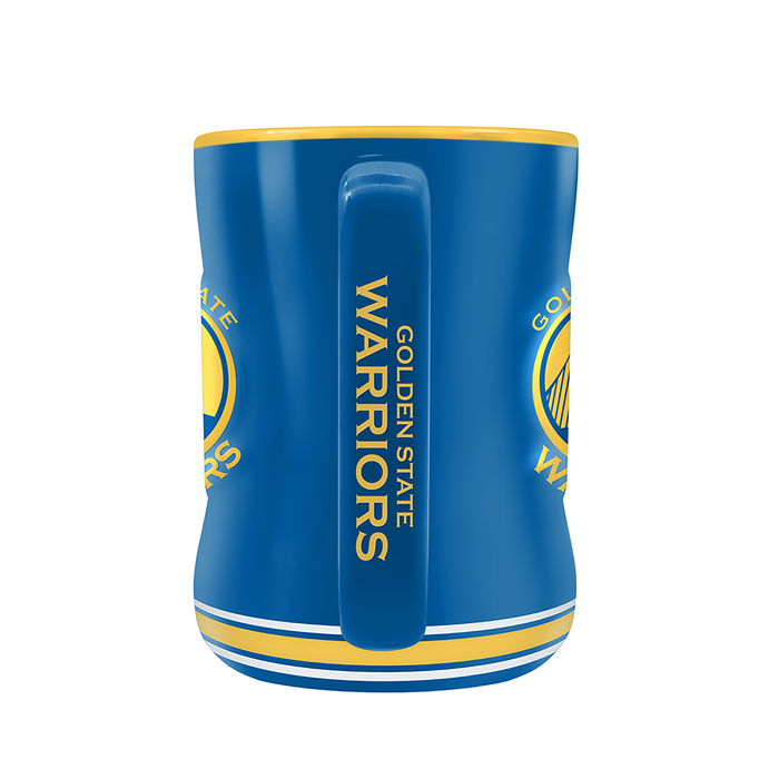 NBA Golden State Warriors Team Crest Sculpted Mug (14 oz)