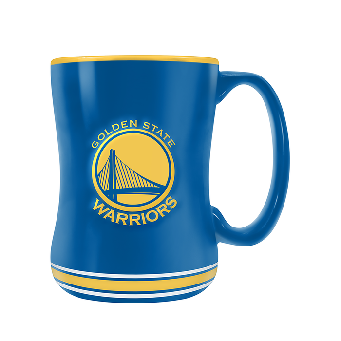 NBA Golden State Warriors Team Crest Sculpted Mug (14 oz)