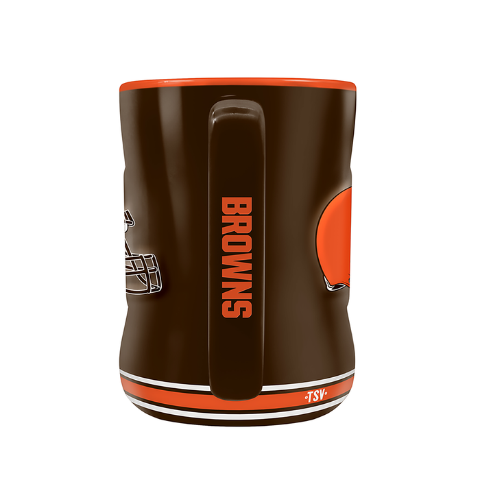 NFL Cleveland Browns Team Crest Sculpted Mug (14 oz)