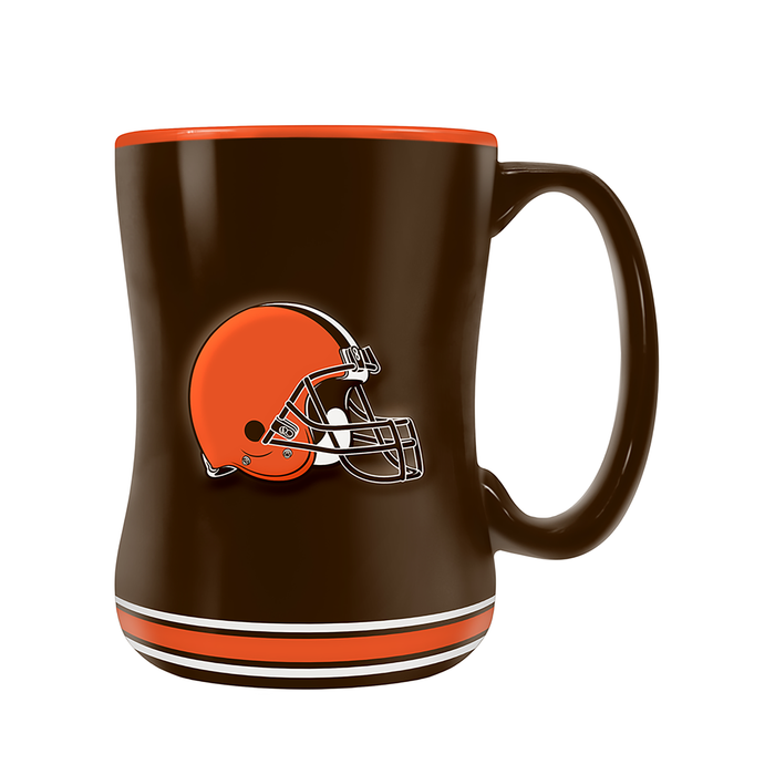 NFL Cleveland Browns Team Crest Sculpted Mug (14 oz)