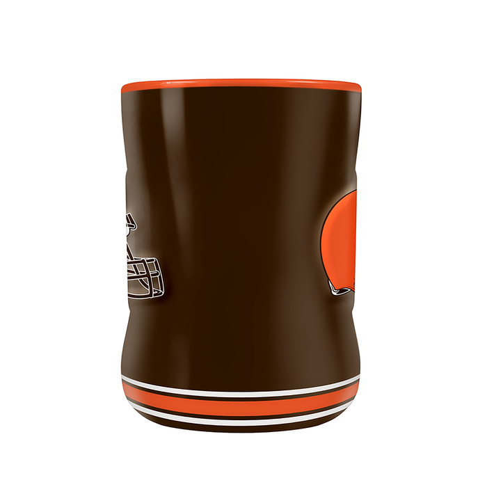 NFL Cleveland Browns Team Crest Sculpted Mug (14 oz)