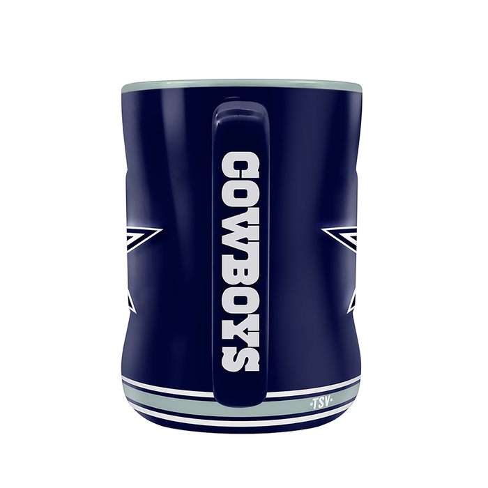 NFL Dallas Cowboys Team Crest Sculpted Mug (14 oz)