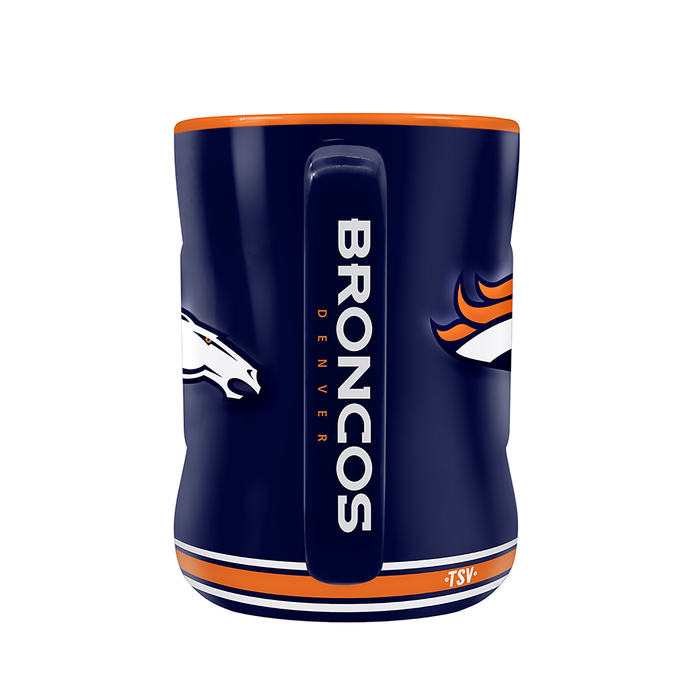 NFL Denver Broncos Team Crest Sculpted Mug (14 oz)